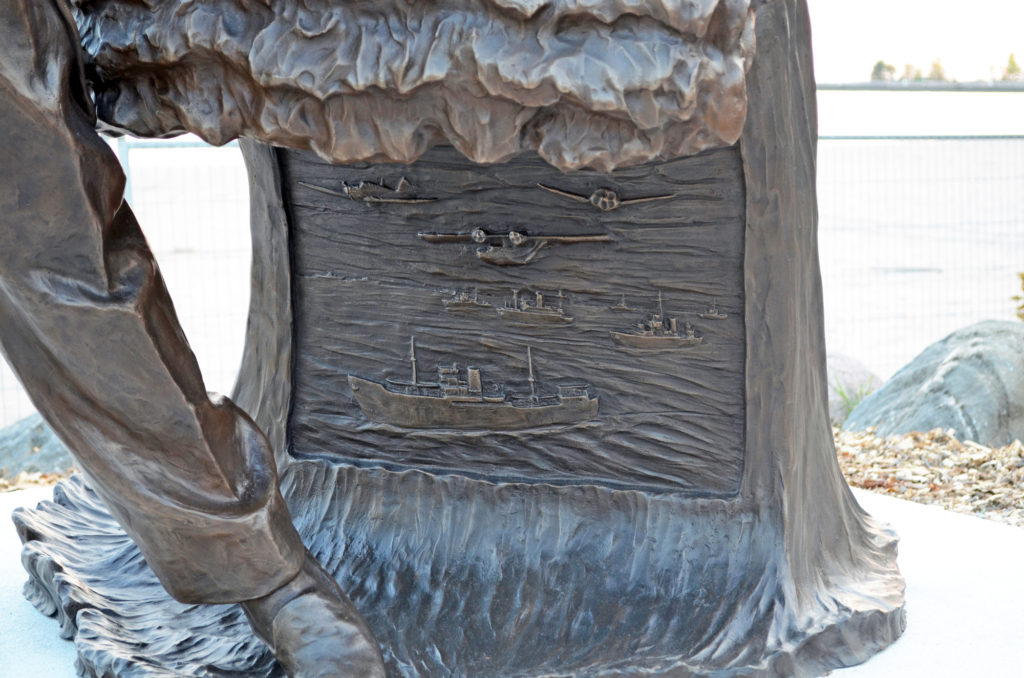 Public Art, Battle of the Atlantic Relief, 'Make Waves' - Fern Blodgett Sunde and The Battle of the Atlantic, Sculptor Tyler Fauvelle