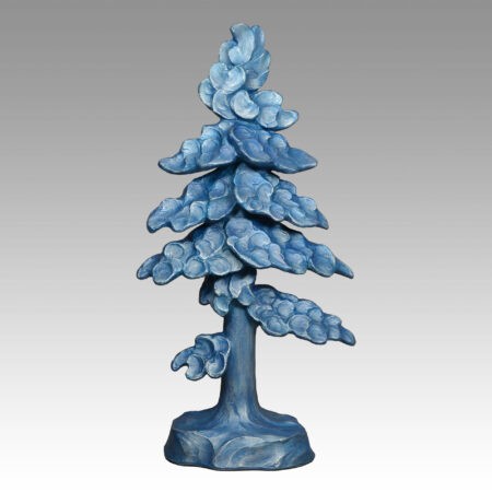 Gallery, In the Clouds, $450 CAD, Metal Infused, 17 ¼” H, Edition 35, Specialty Finish, Sculpture of a tree, Sculptor Tyler Fauvelle